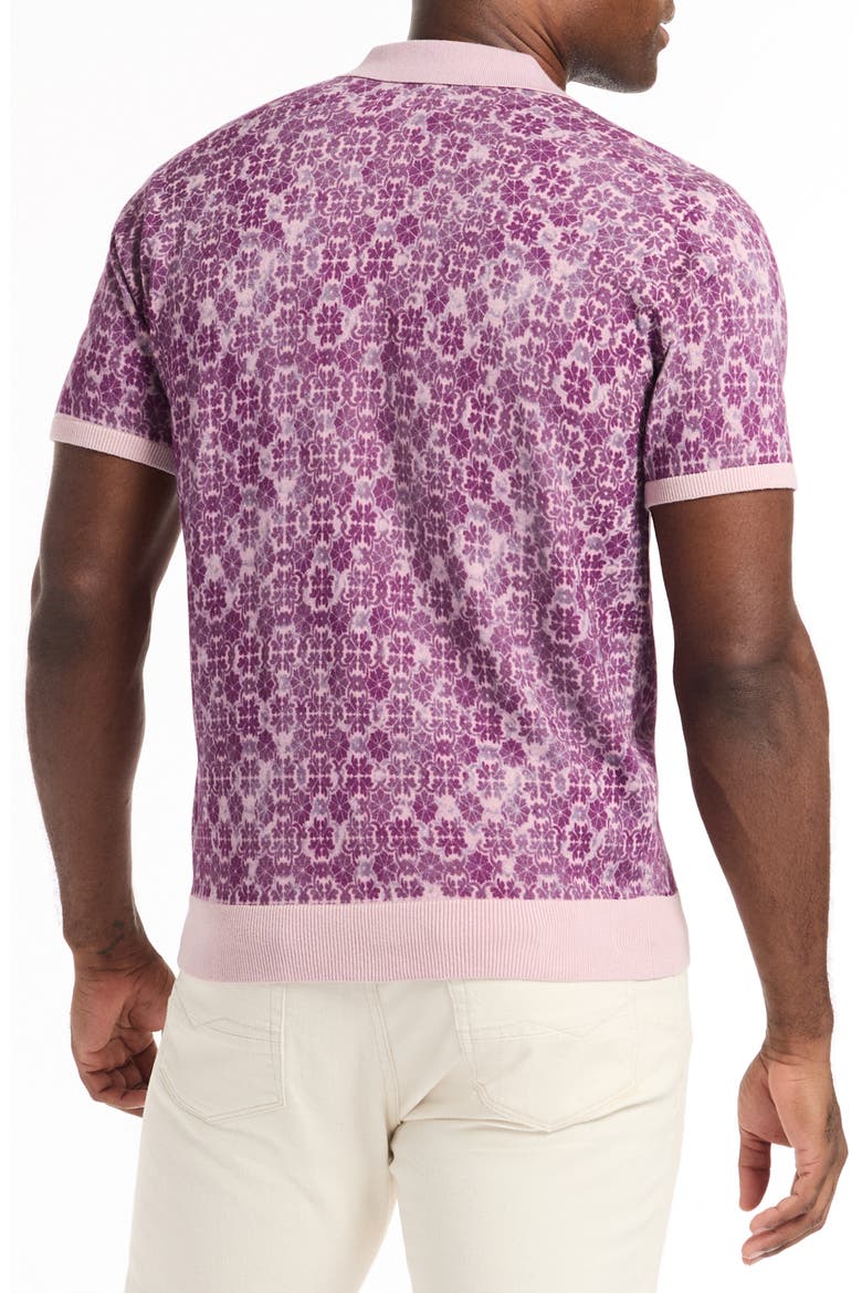 Johnny Collar Cotton Knit Polo, Alternate, color, LIGHT PINK