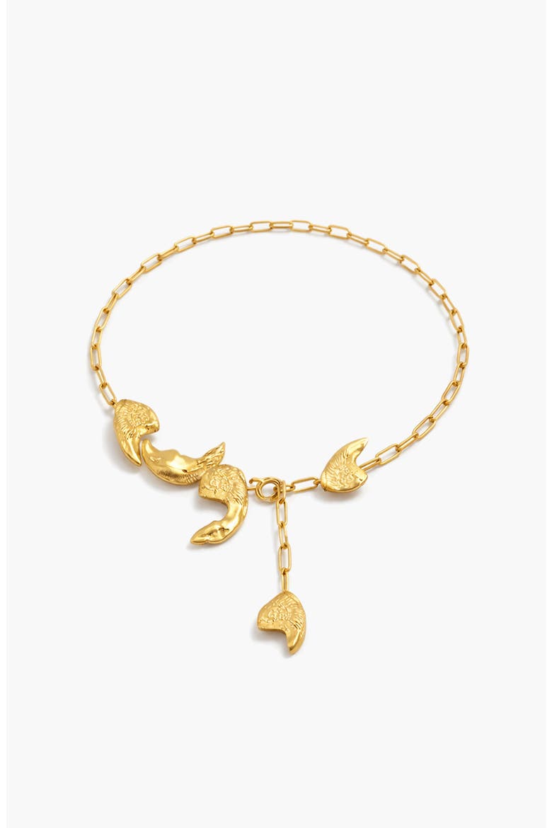 Shell Oldi Medium Necklace in Gold, Main, color, Gold