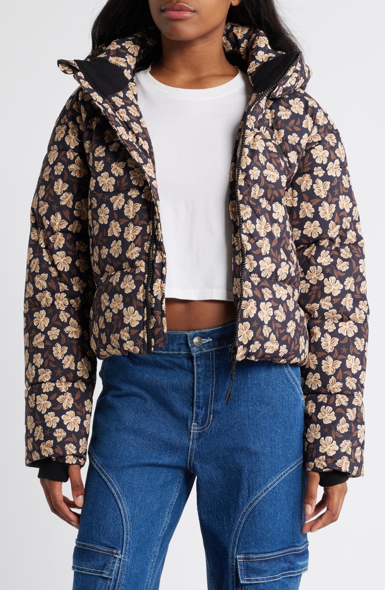 Rip Curl Anti-Series Crop Puffer Jacket, Main, color, Black