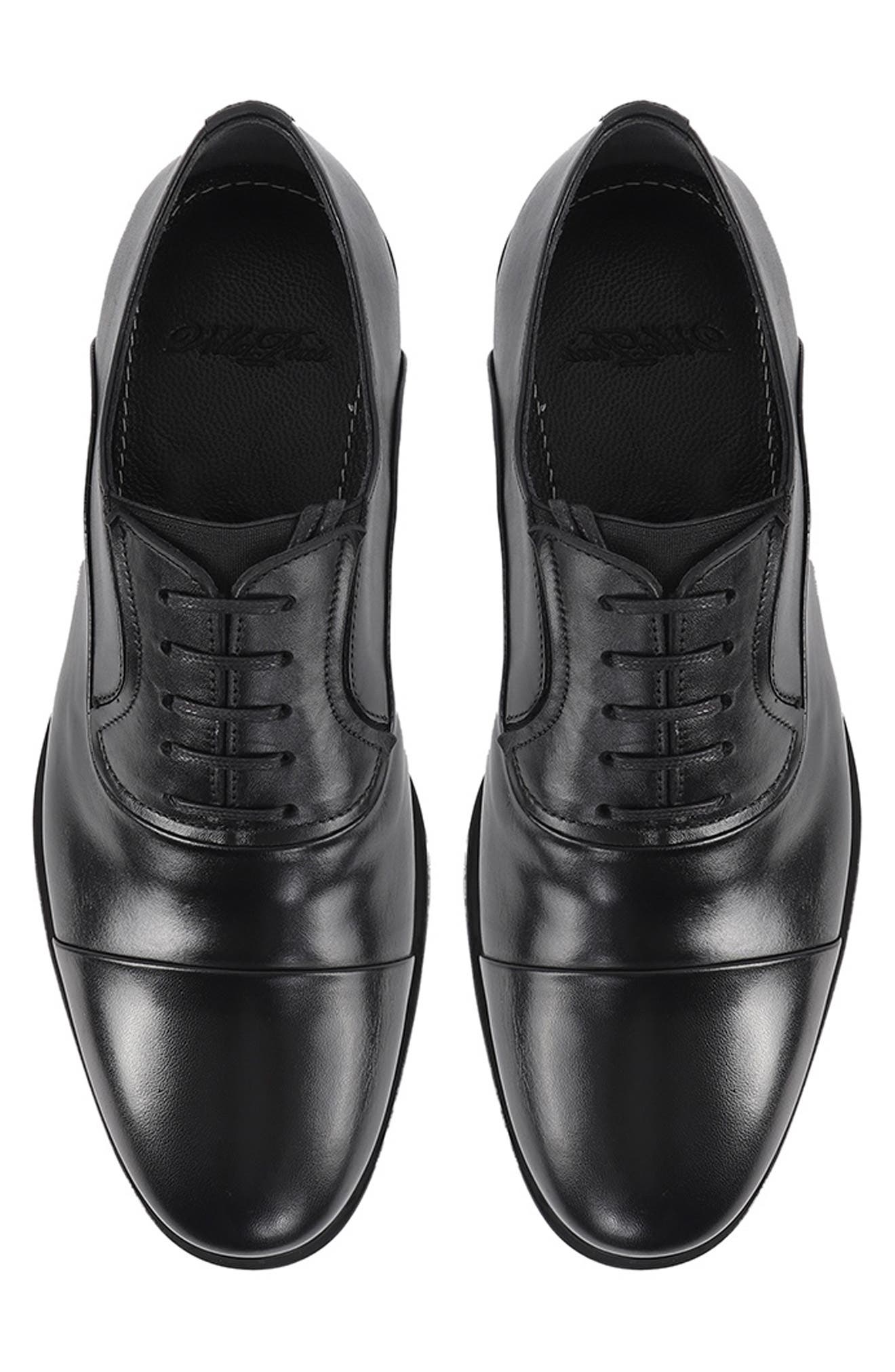 VELLAPAIS Babuino Cap Toe Oxford, Alternate, color, Black