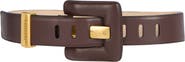 Balmain Anthem Large Smooth Leather Belt