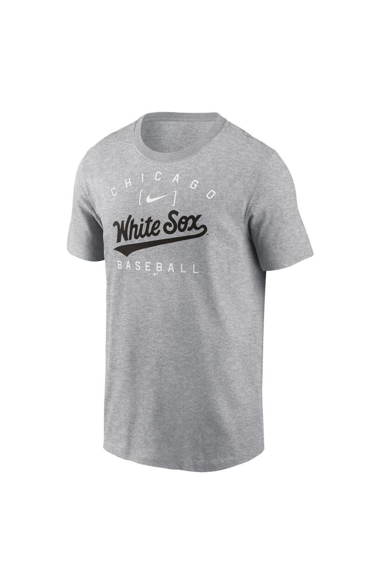 Nike Men's Nike Heather Gray Chicago White Sox Home Team Athletic Arch T-Shirt, Alternate, color, Heather Gray