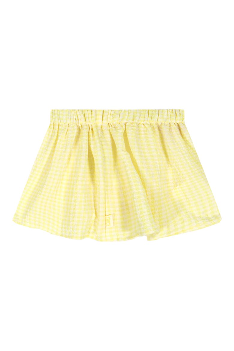 Kids' Lemon Embroidered T-Shirt & Skirt, Alternate, color, YELLOW/ WHITE