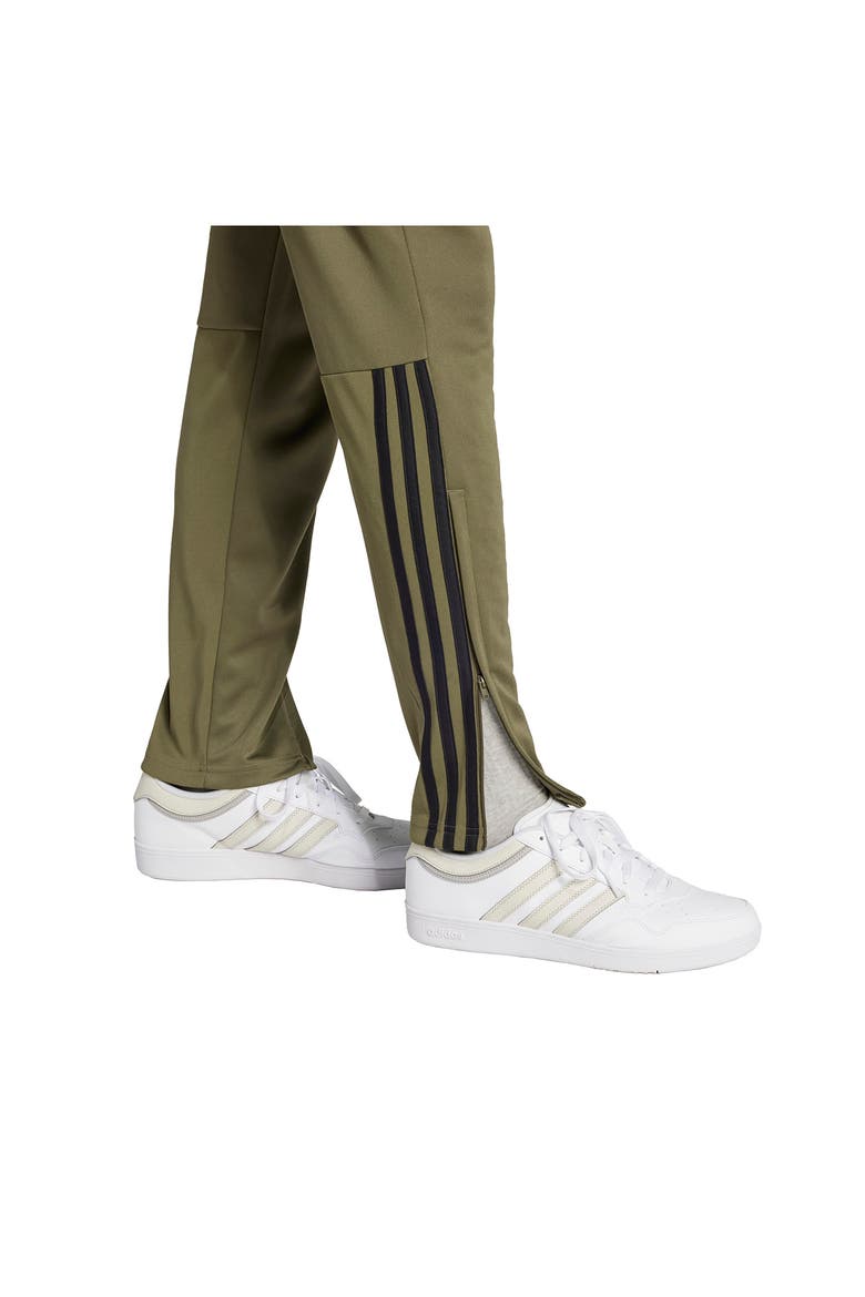 Sereno AEROREADY 3-Stripes Sweatpants, Alternate, color, OLIVE STRATA/ BLACK