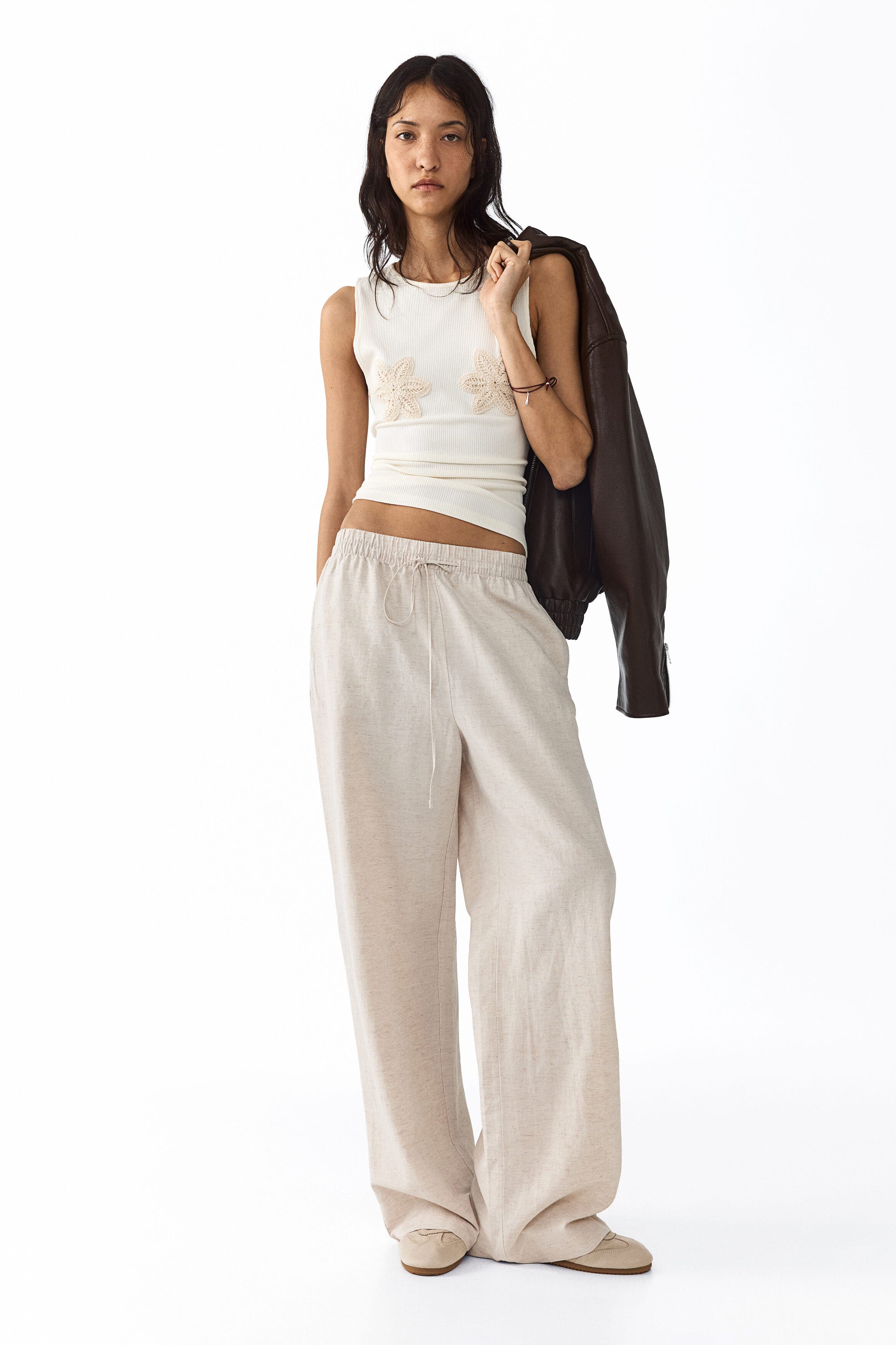 Linen-blend Trousers - image 2