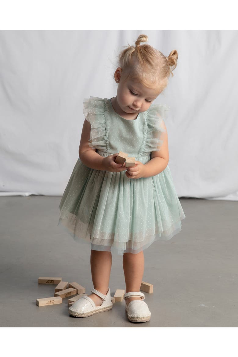 Dress With Matching Headband, Alternate, color, Green
