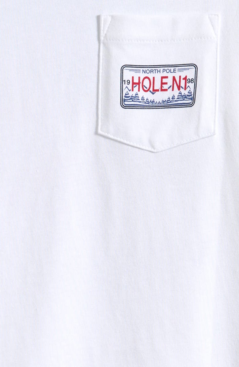 vineyard vines Kids' Best Christmas by Par Long Sleeve Graphic T-Shirt, Alternate, color, White Cap