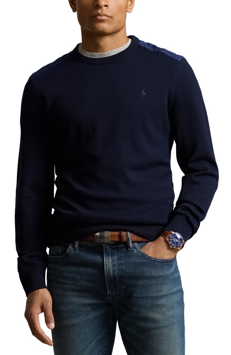 Polo Ralph Lauren Merino Wool Crewneck Sweater, Main, color, 