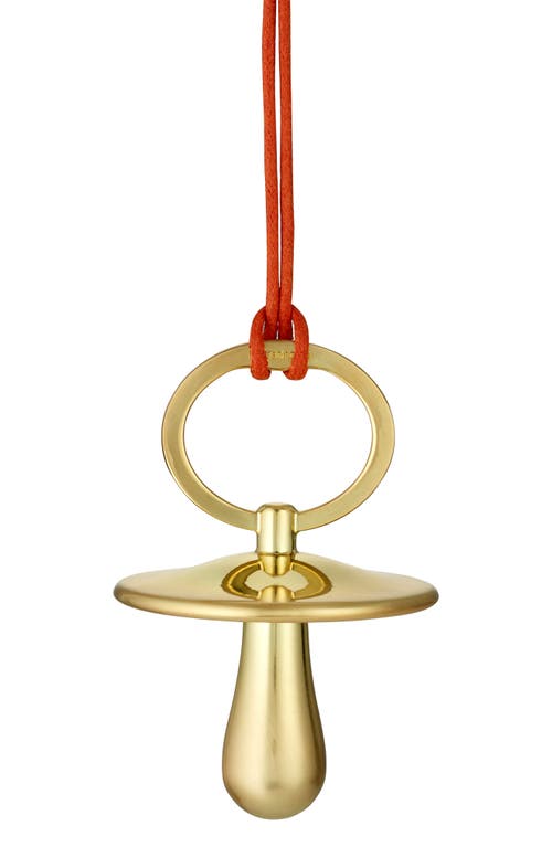 Waterford Christmas Pacifier Ornament in Gold 