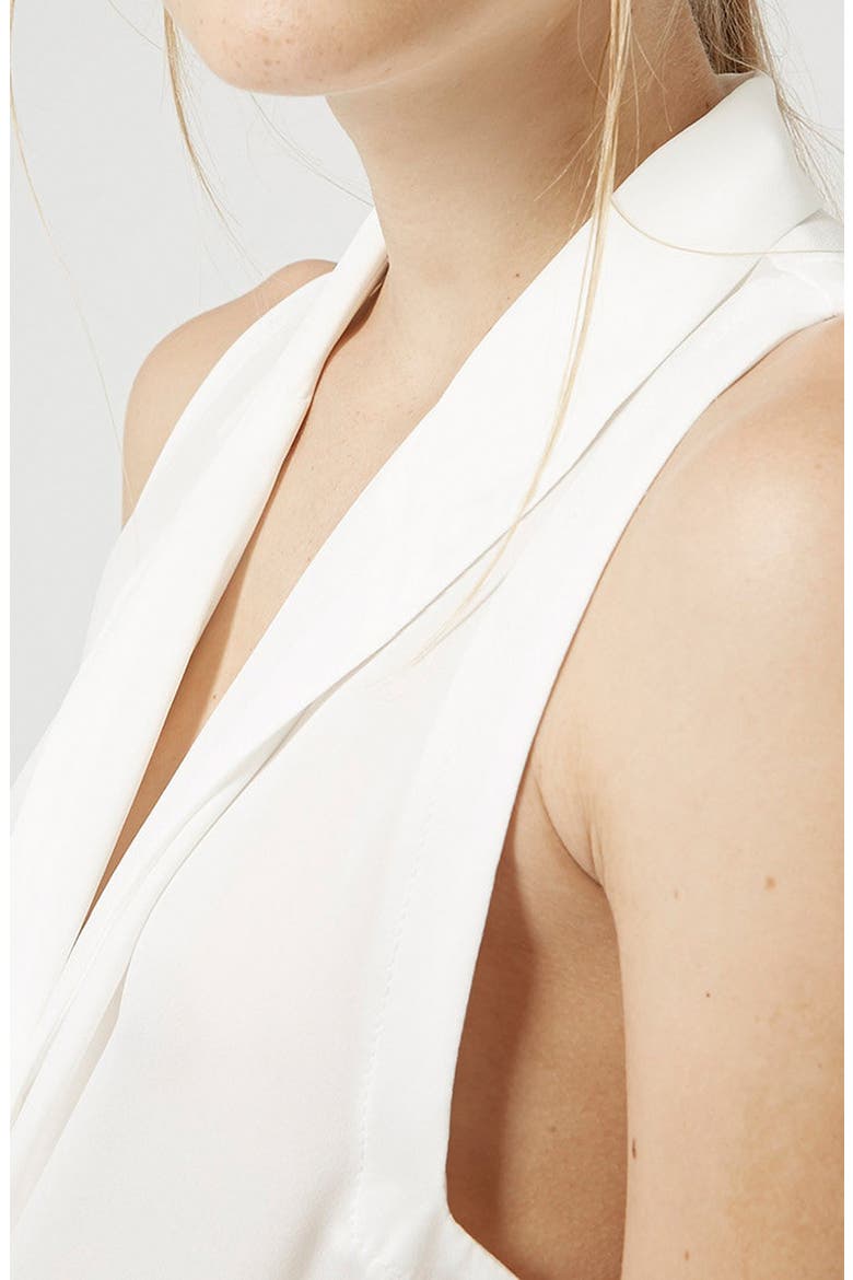 Sleeveless Drape Blouse, Alternate, color, CREAM