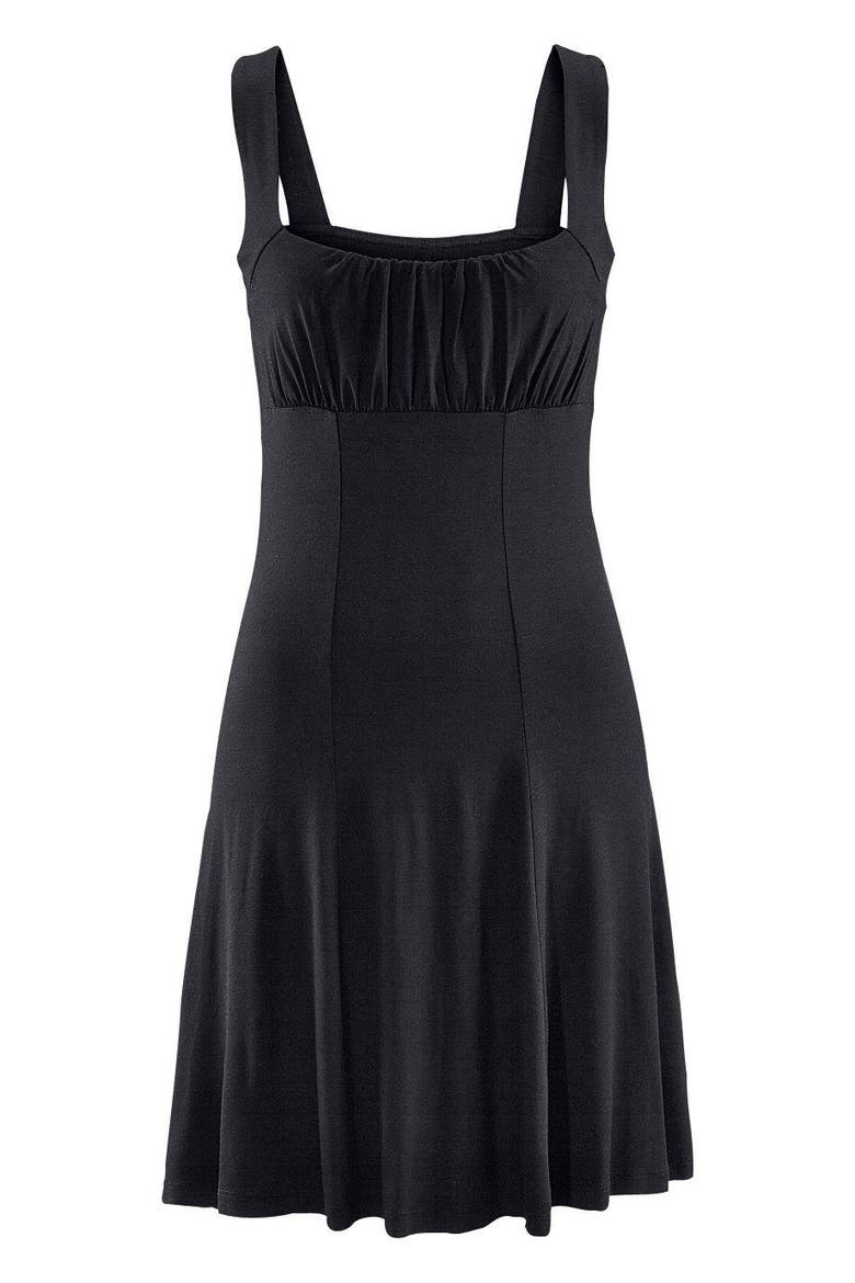 Flare Tank Dress, Alternate, color, Black