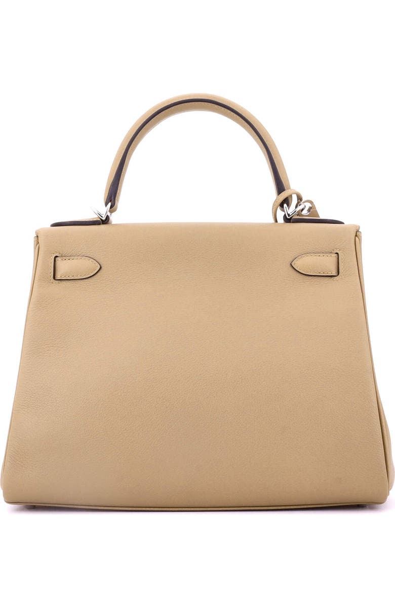 Pre-Owned Hermes Kelly Handbag Brown Evercolor with Palladium Hardware 28, Alternate, color, Poussiere