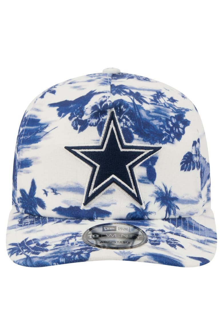 Men's New Era White Dallas Cowboys Tropics 19TWENTY Adjustable Hat, Alternate, color, White