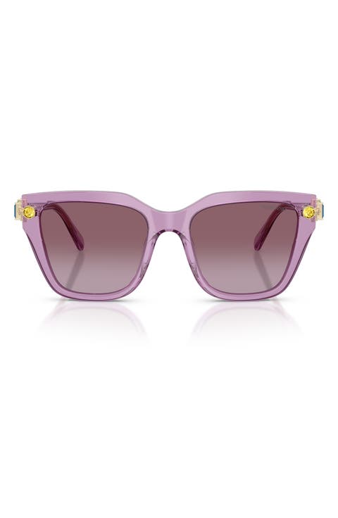 53mm Gradient Irregular Sunglasses