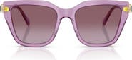 Swarovski 53mm Gradient Irregular Sunglasses