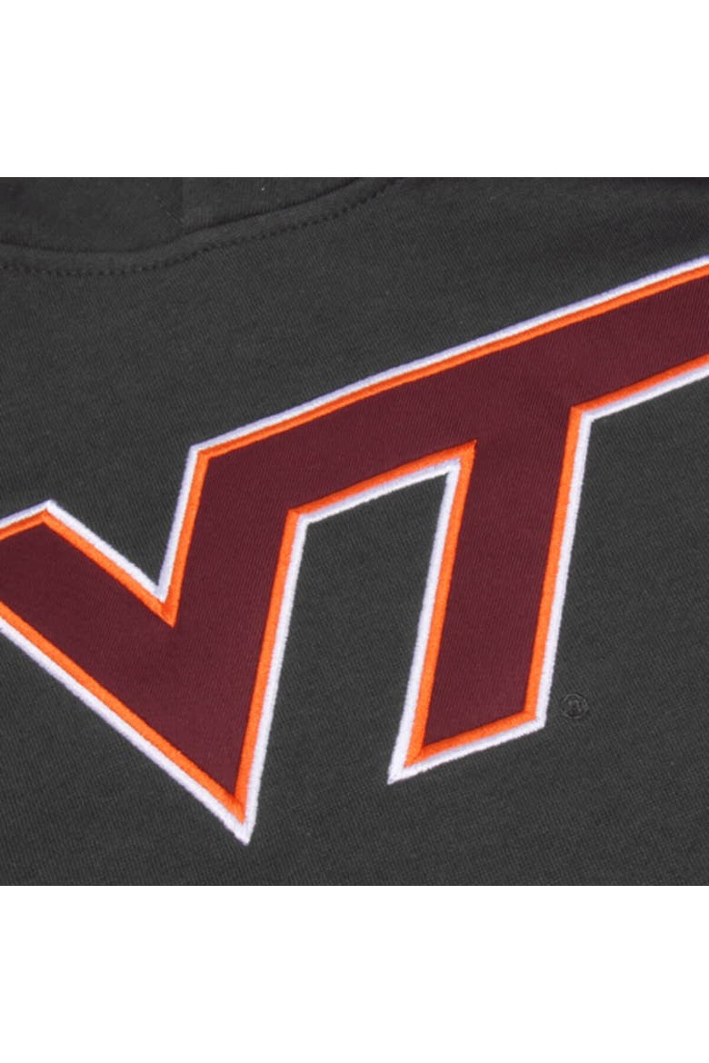 Youth Stadium Athletic Charcoal Virginia Tech Hokies Big Logo Pullover Hoodie, Alternate, color, Charcoal