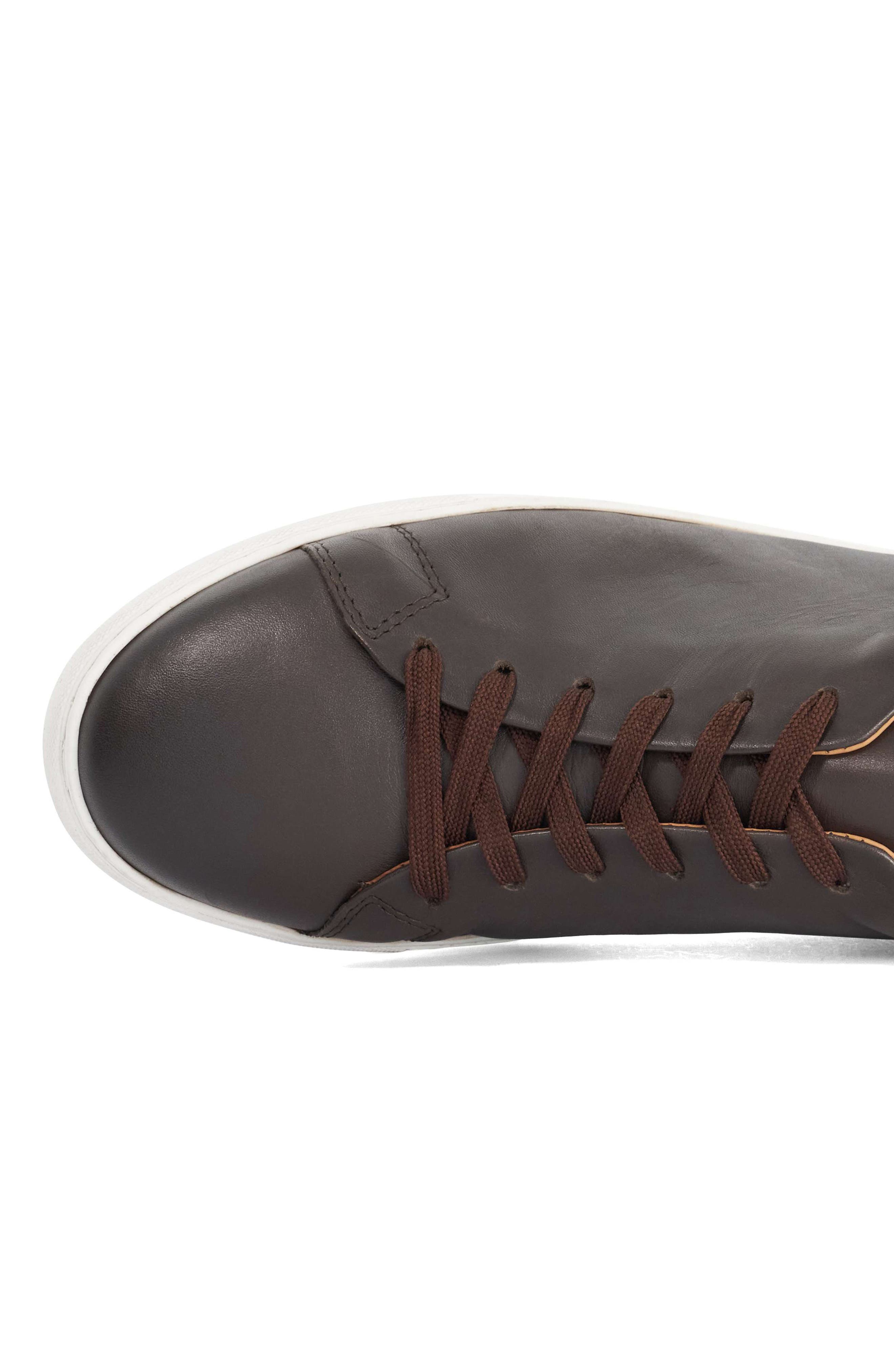 Trevons Low Top Sneaker, Alternate, color, DARK BROWN