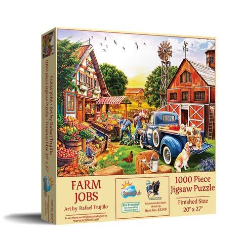Farm Jobs 1000 piece Jigsaw Puzzle for Adults