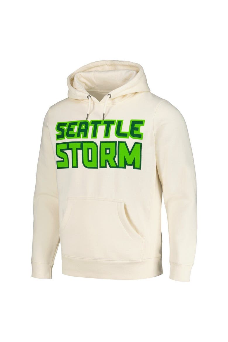 Unisex Playa Society Oatmeal Seattle Storm Pullover Hoodie, Alternate, color, Oatmeal