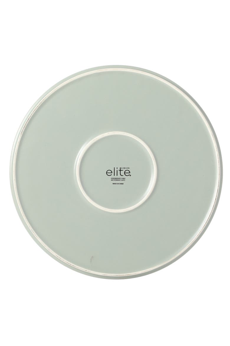 Redrock Canyon 12-Piece New Bone China Plates and Bowls Dinnerware Set, Alternate, color, Grey