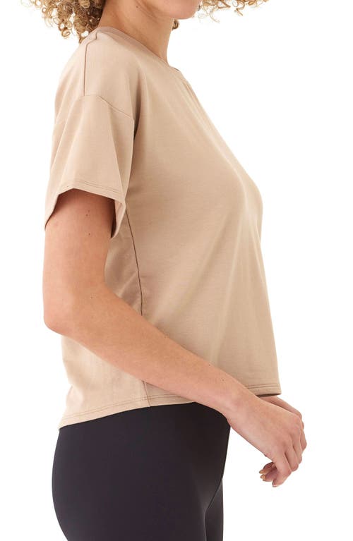 Threads 4 Thought Shana Drop Shoulder Terry Top In Chai