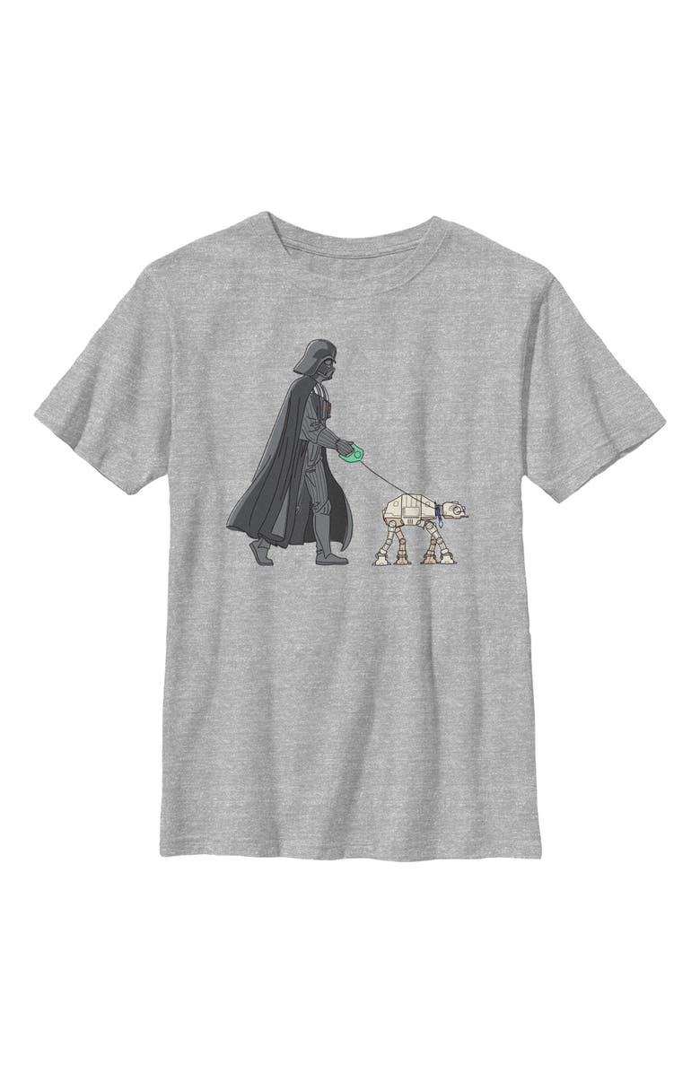 Star Wars: A New Hope Boy's Star Wars A New Hope Darth Vader AT-AT Walking the Dog Graphic T-Shirt, Main, color,