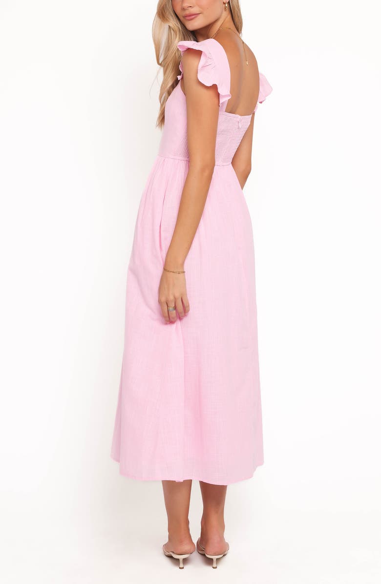 Petal & Pup Tiarne Fit & Flare Midi Dress, Alternate, color, Pink