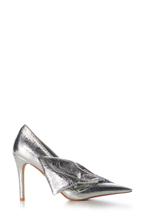 Azalea Wang Geovanni Pointed Toe Pump In Silver