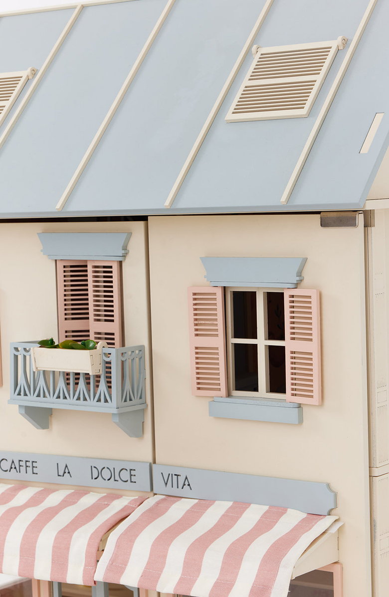 Little Forest Animals House of Rome Italian Style Dollhouse with Café & Bakery, Alternate, color, No Led / No Doll Family