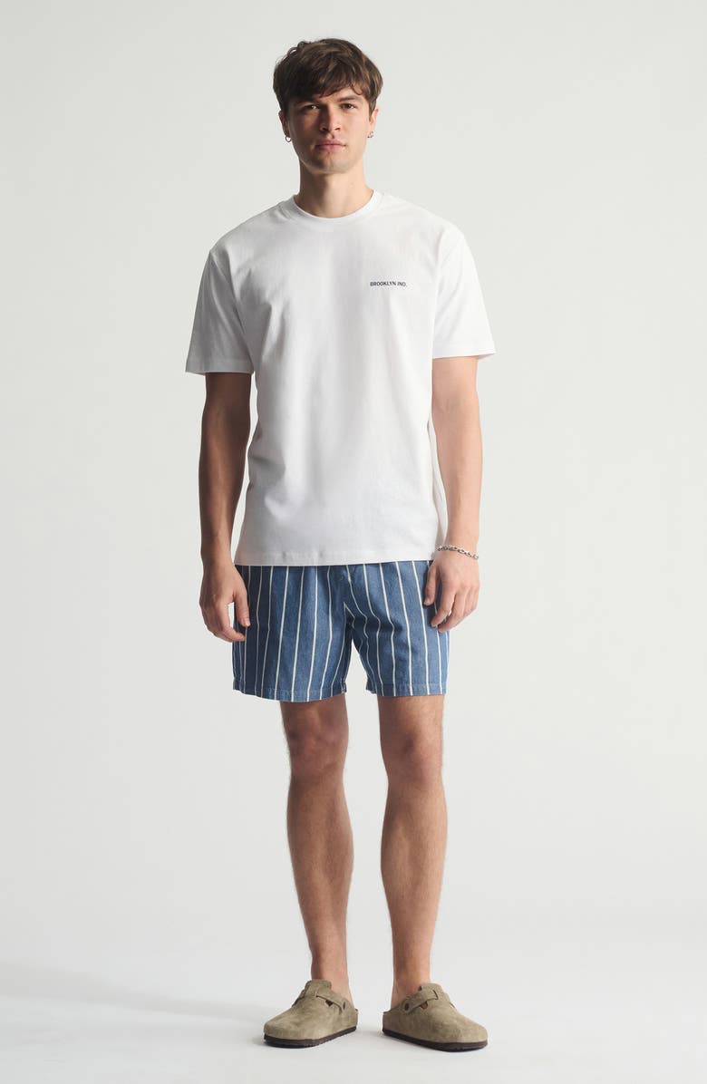 Brooklyn Industries Logo Cotton Graphic T-Shirt, Alternate, color, White