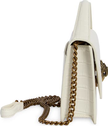 Bond Croc Embossed Leather Top Handle Bag