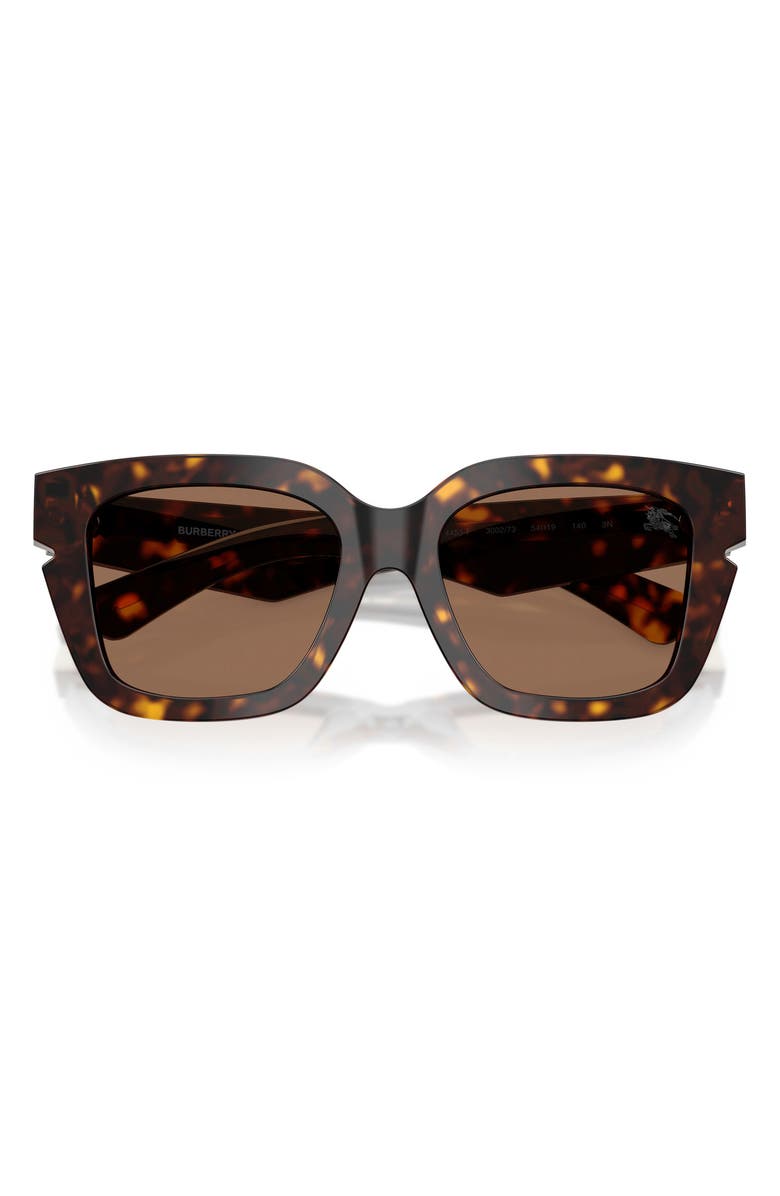 Burberry 54mm Square Sunglasses, Alternate, color, Dark Havana/Dark Brown