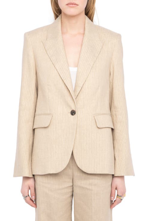 Vavy Tailleur Pinstripe Blazer