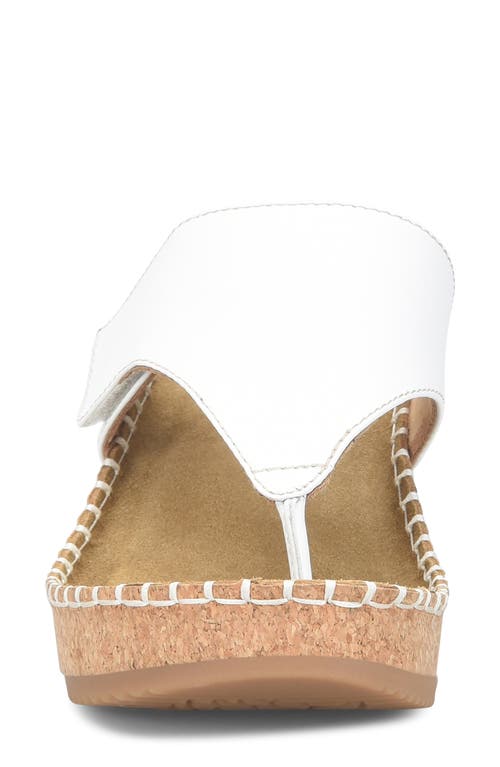 Comfortiva Edwyn Platform Wedge In White