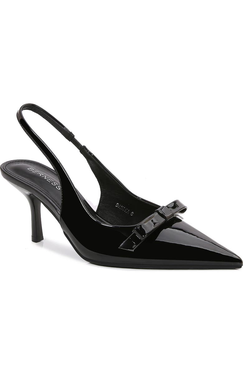 BERNESS Panika Pointed Toe Slingback Pump, Main, color, Black