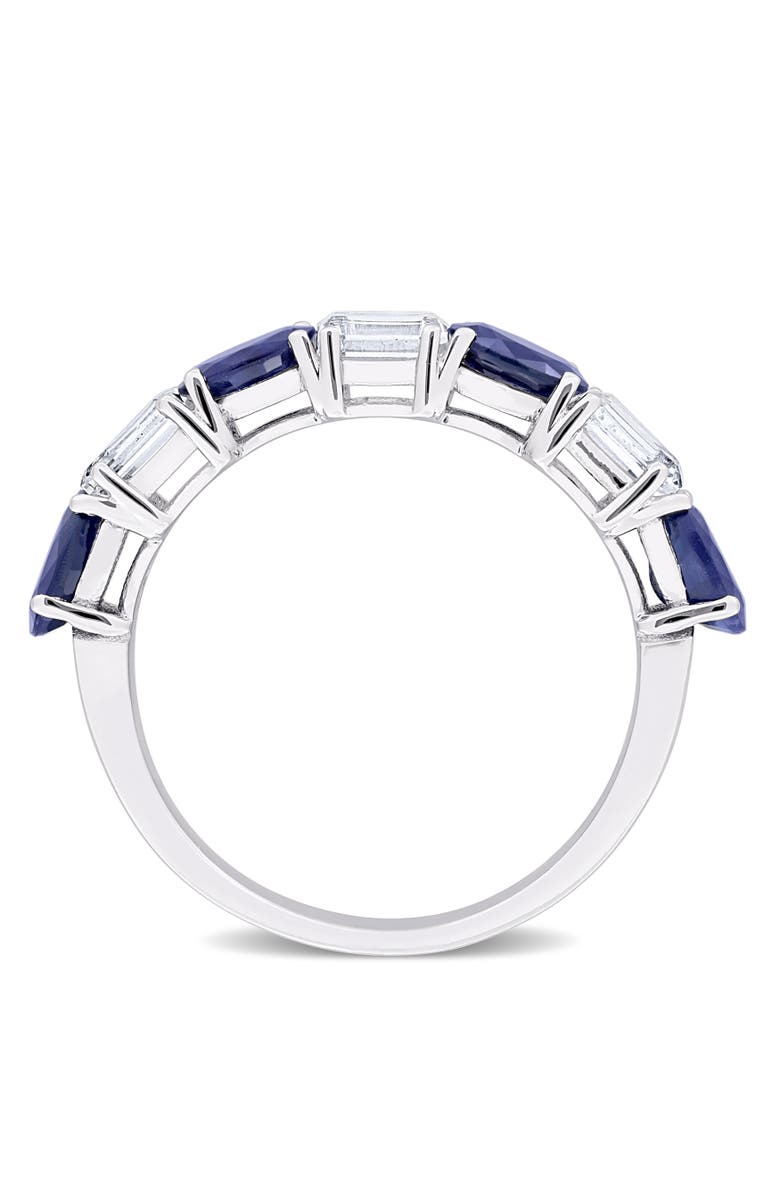 Julianna B. Sapphire & White Sapphire Semi-Eternity Ring 14k, Alternate, color, Sapphire/White Gold