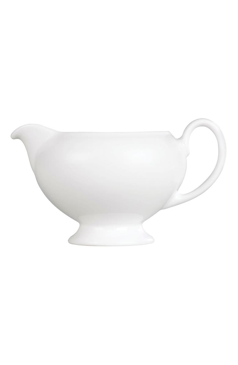 Wedgwood White Collection Bone China Creamer, Main, color, 