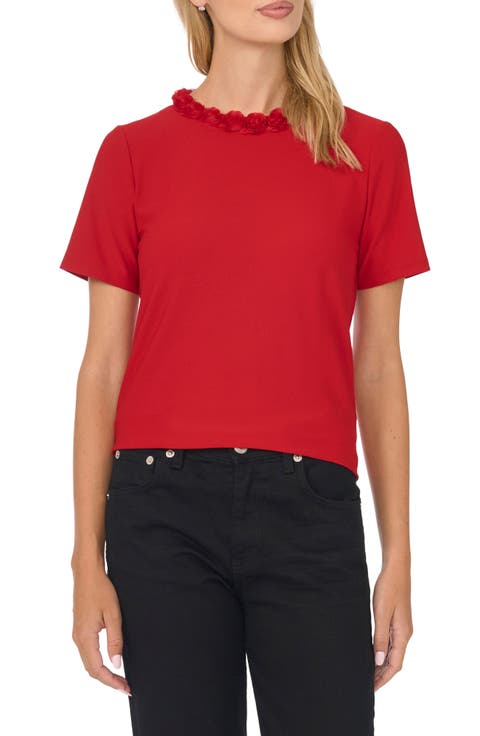 Rosette Trim T-Shirt