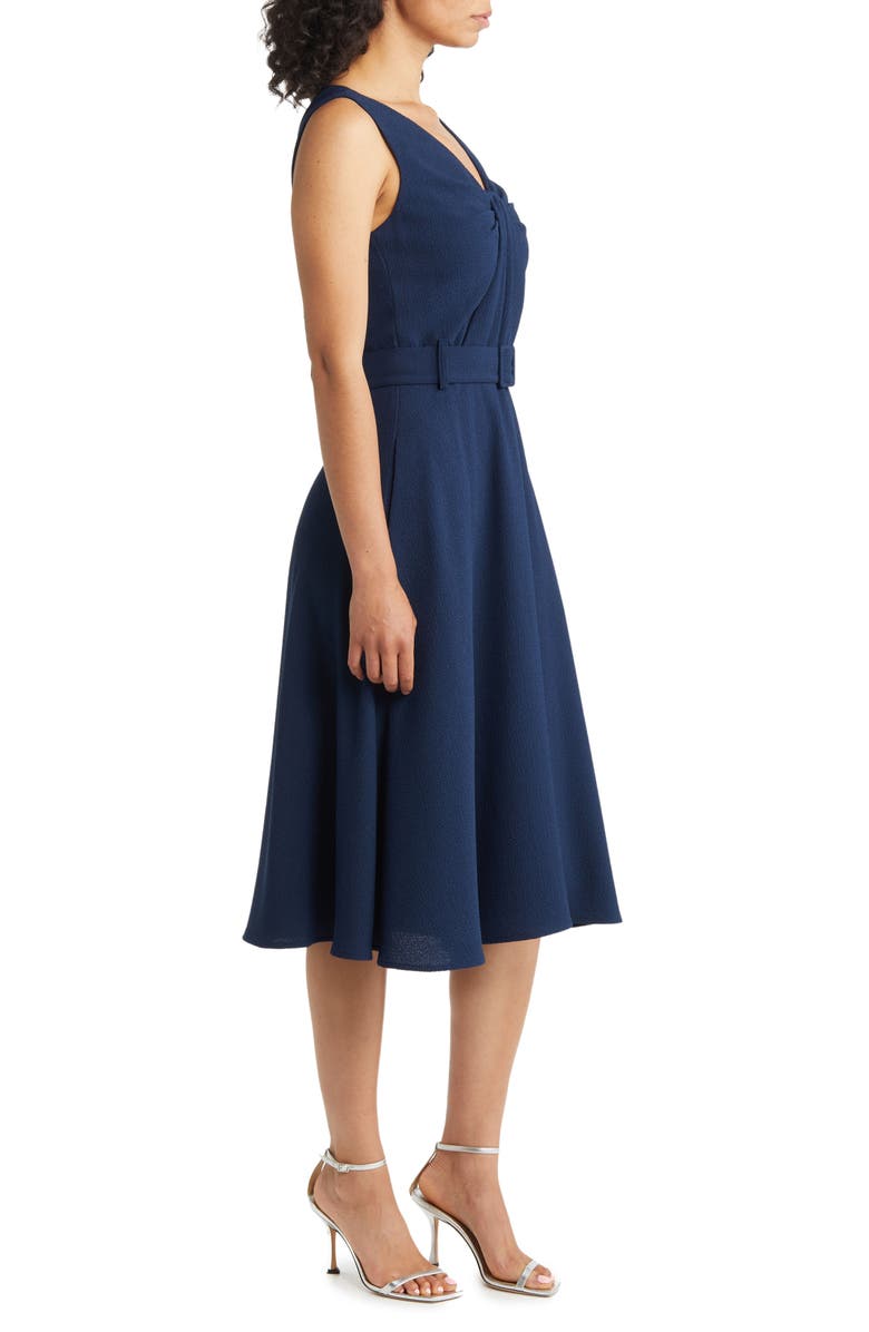 Black Halo Vieata Fit & Flare Midi Dress, Alternate, color, 