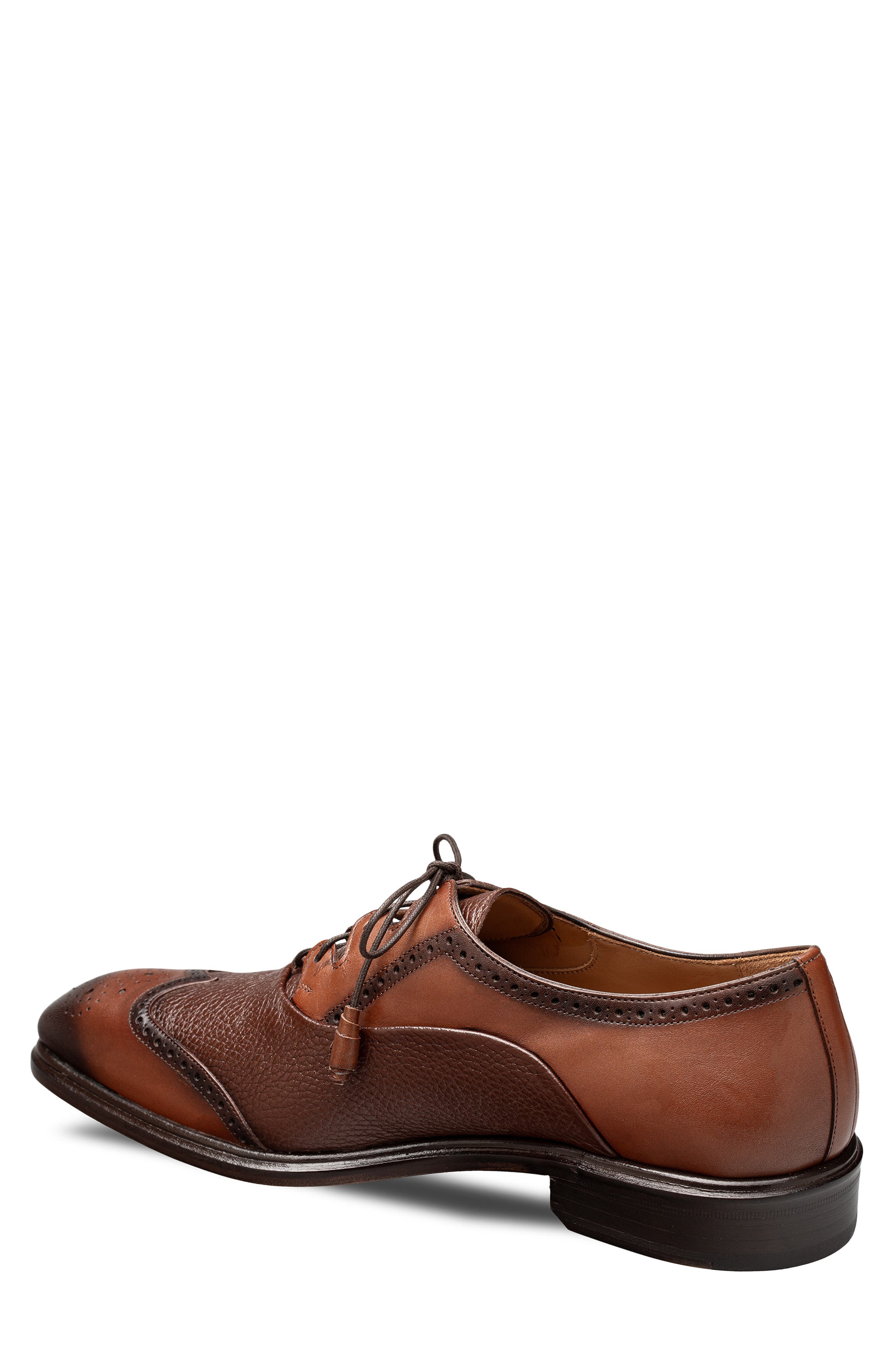 Nord Wingtip Oxford, Alternate, color, COGNAC