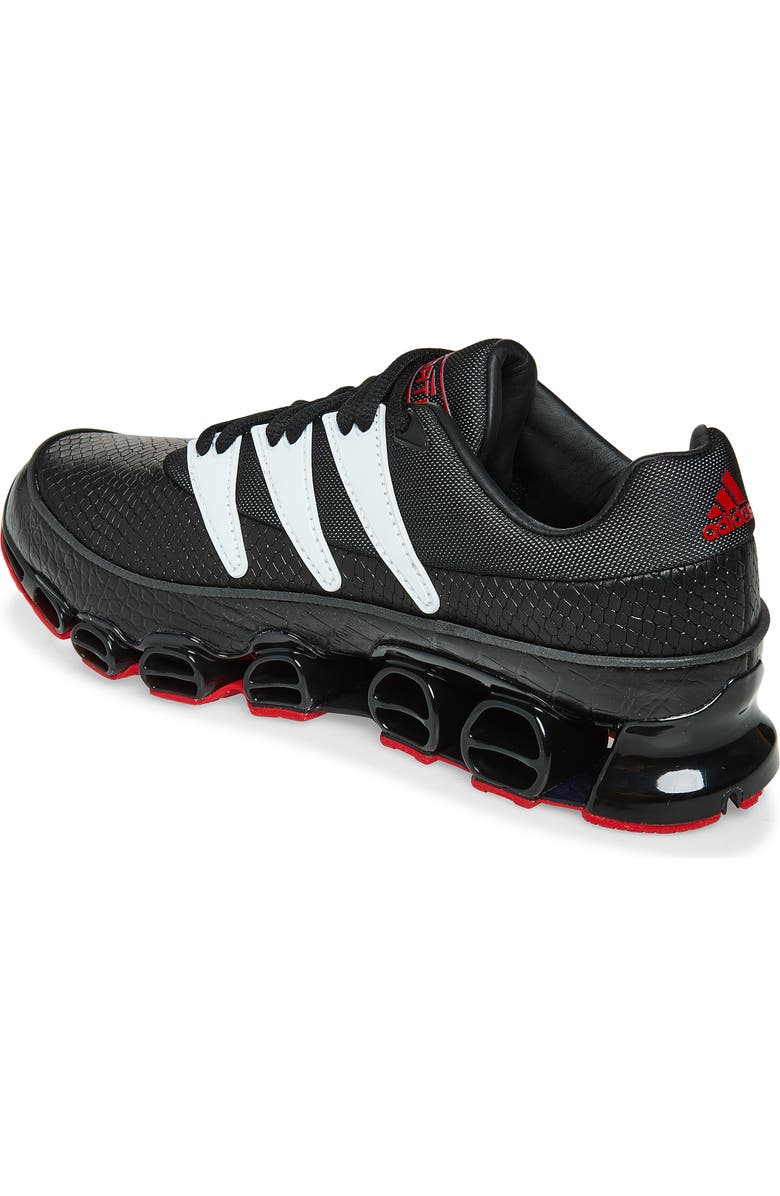 adidas Gender Inclusive Jabbar Low Sneaker, Alternate, color, Core Black/ White/ Scarlet