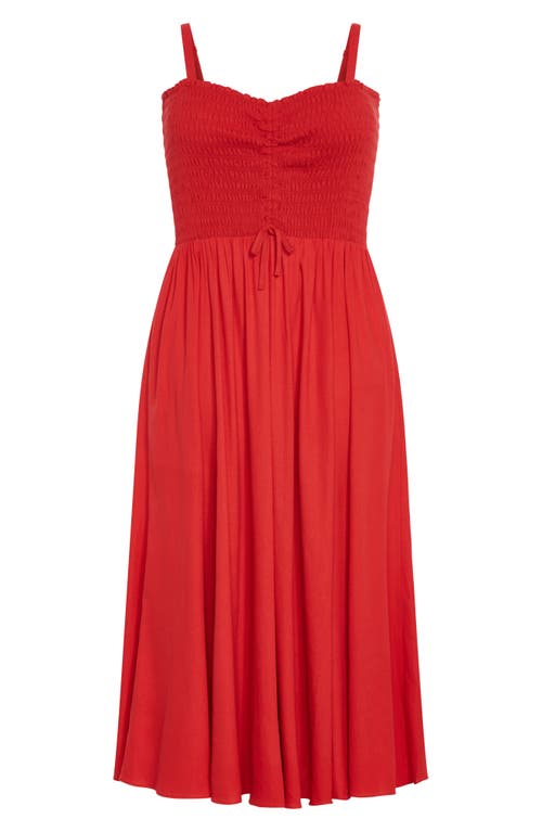Shop City Chic Jazmine Midi Sundress In Red
