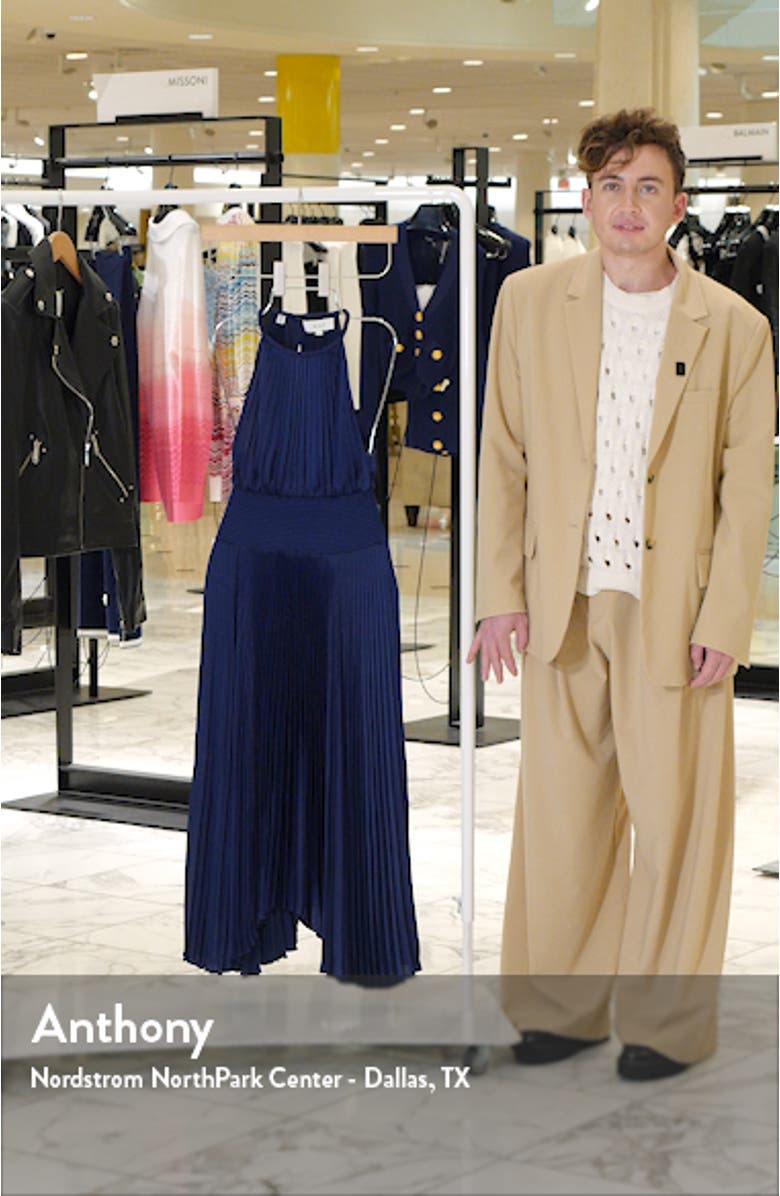 Renzo Pleated Midi Dress, sales video thumbnail