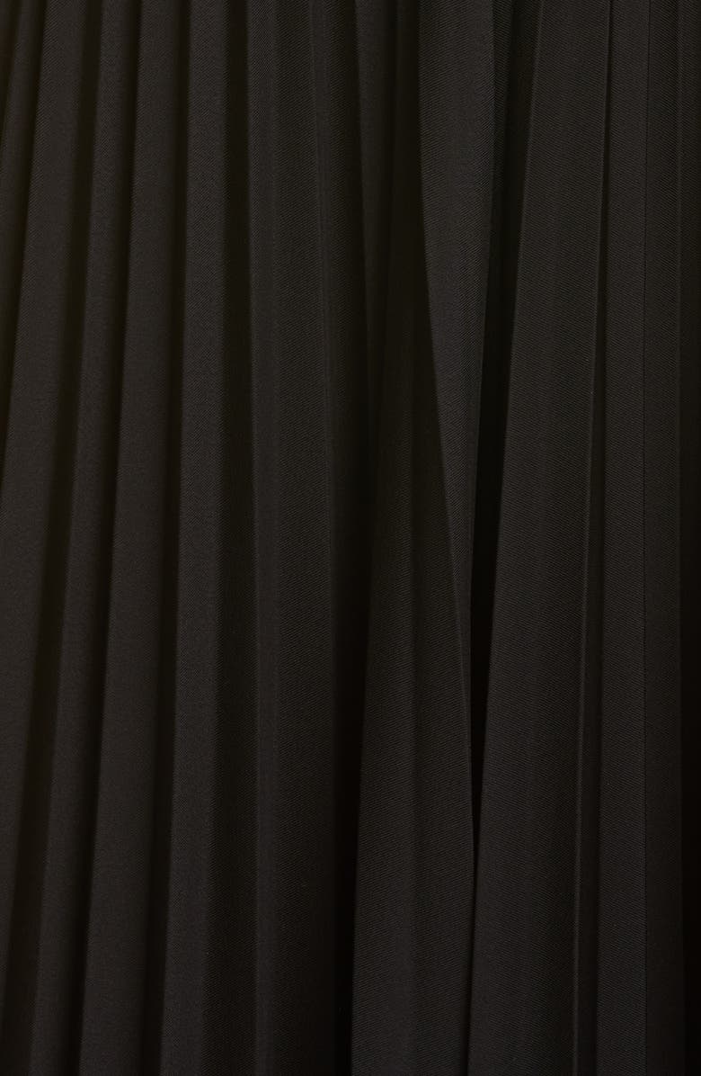 Brandon Maxwell Off the Shoulder Plunge Neck Midi Dress, Alternate, color,