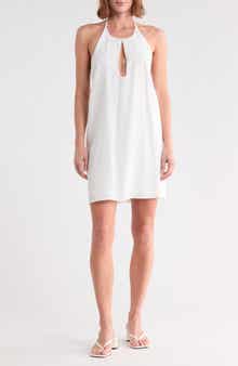 Keyhole Cover-Up Halter Dress