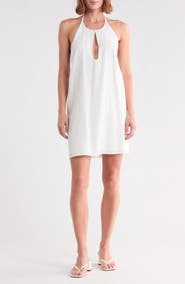Onia Keyhole Cover-Up Halter Dress