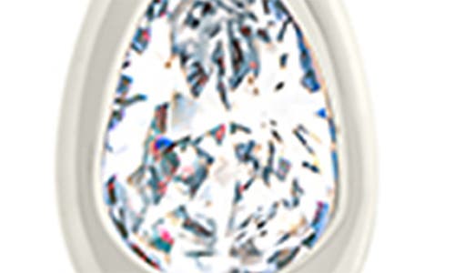 Sterling Forever Irvette Cubic Zirconia Hoop Earrings In Metallic