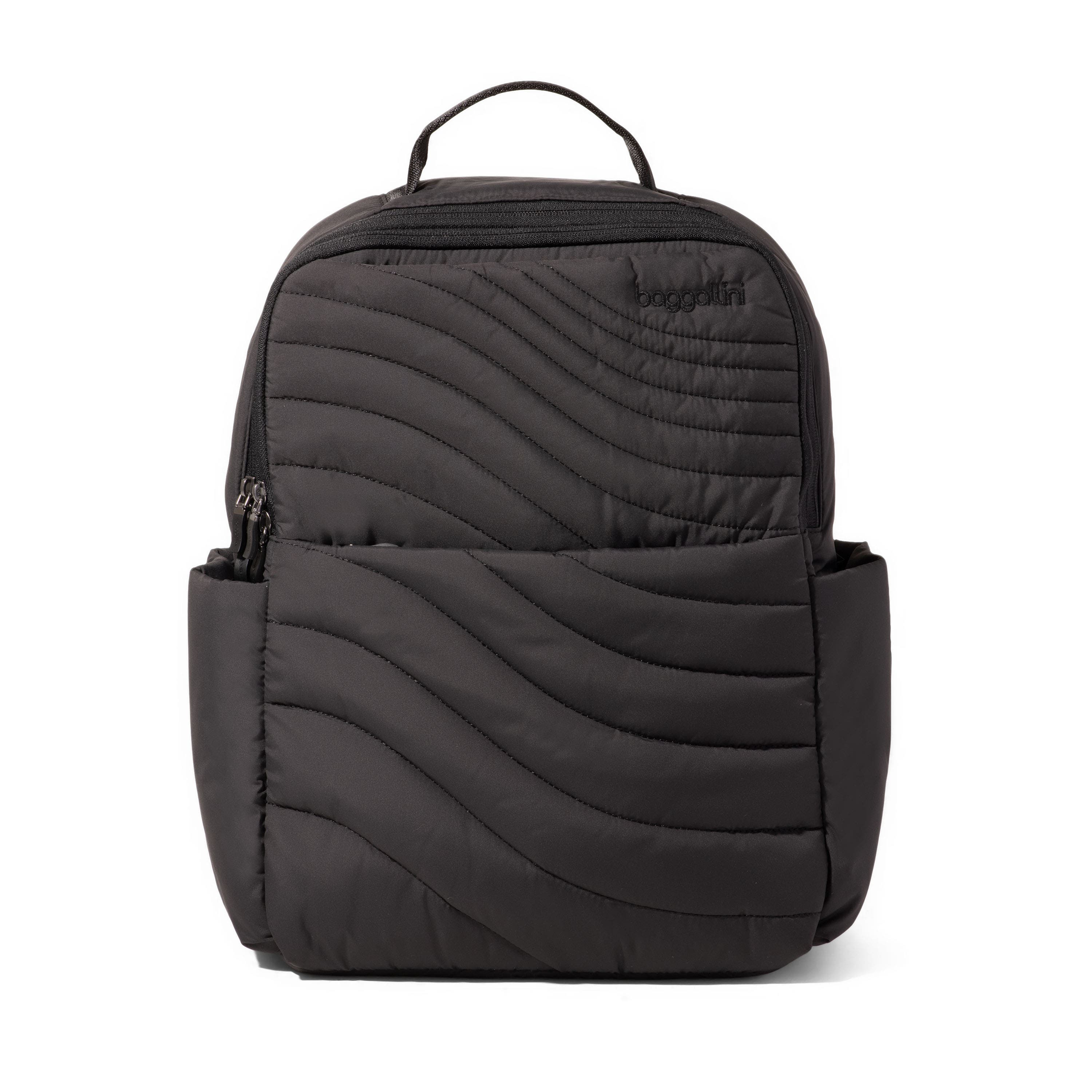 BAGGALLINI Set Wave Backpack, Main, color, Black Wave Puff