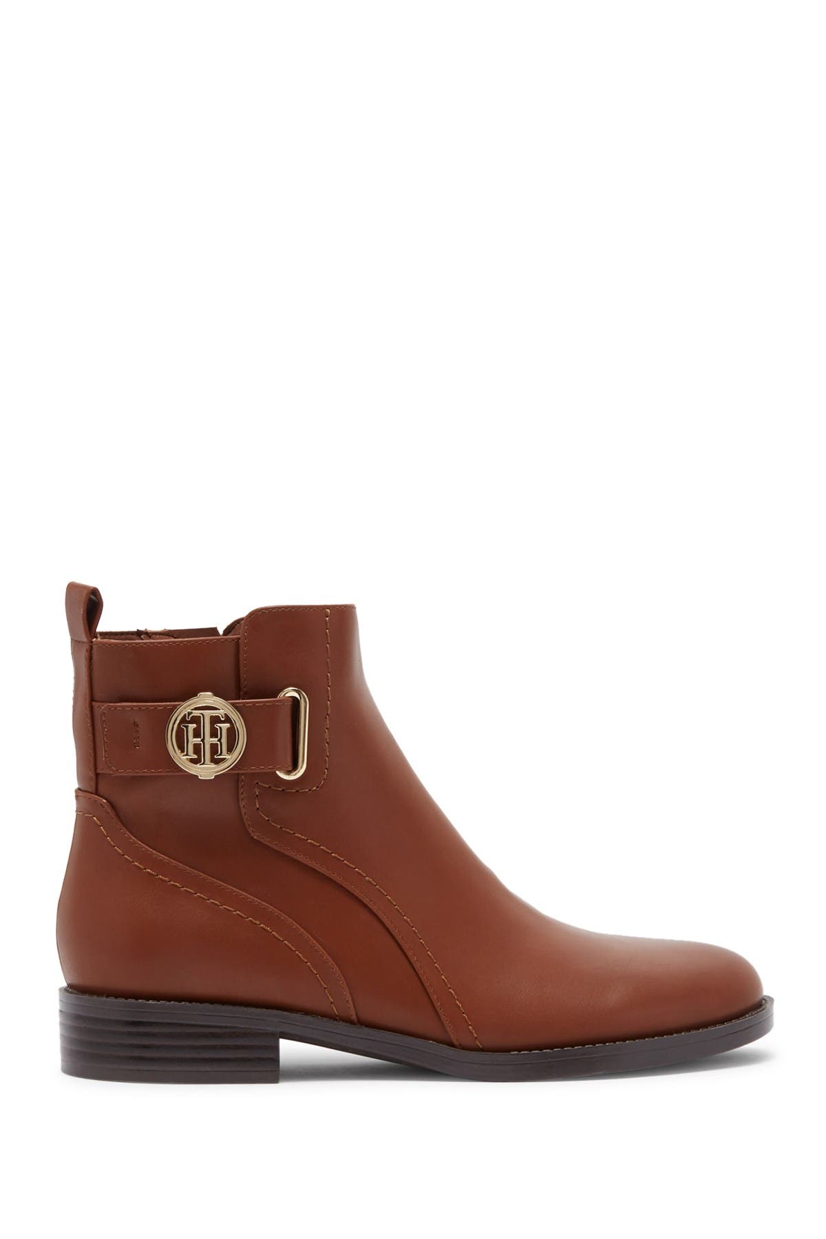 Tommy Hilfiger Logo Buckle Ankle Boot, Alternate, color, 