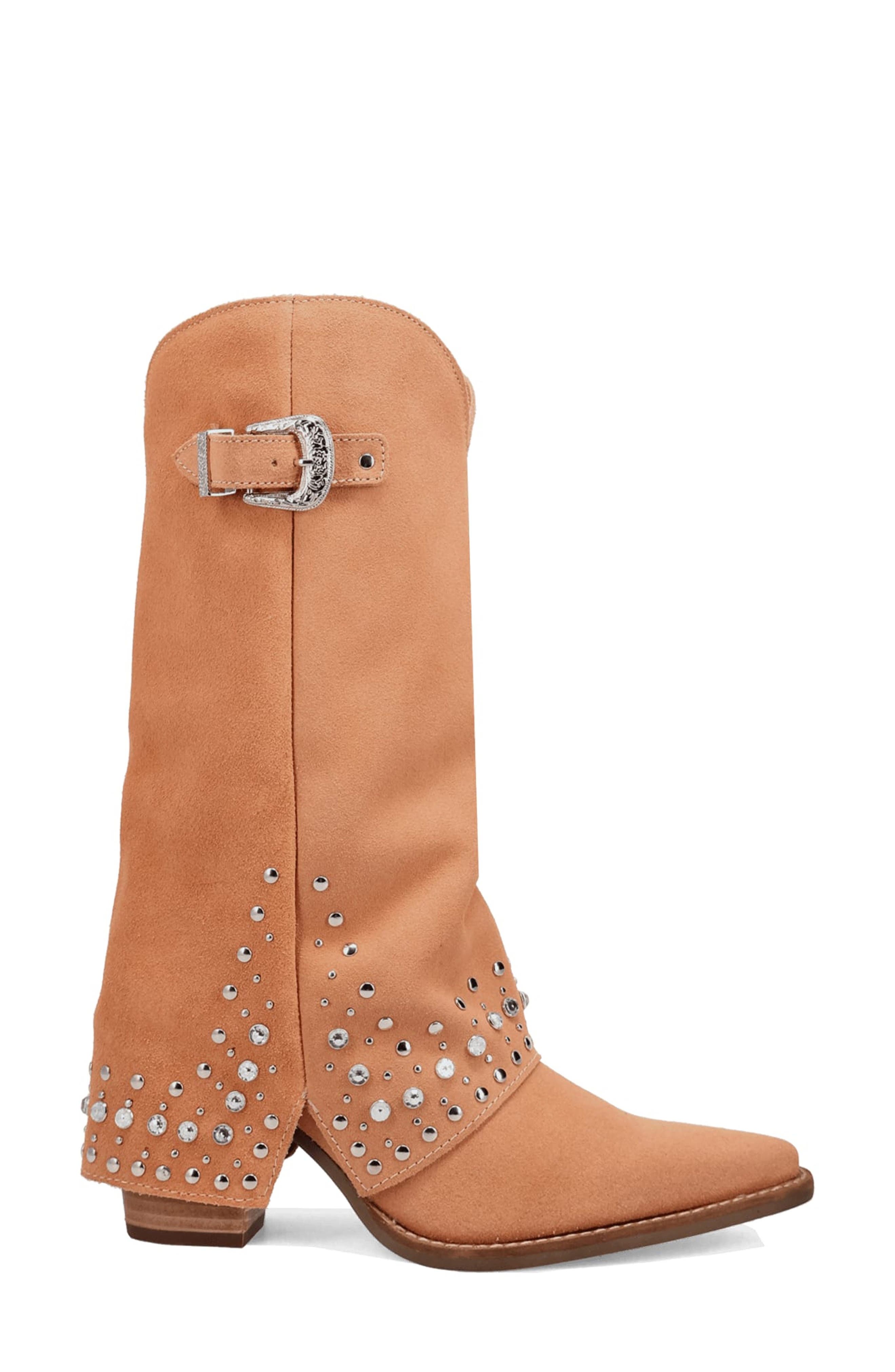 Howdy Honey Rhinestone Western Boot, Alternate, color, ORANGE